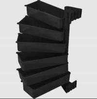 ZESTAW PÓŁEK OBROTOWYCH 6 POJEMNIK MAGAZYNOWY ECO