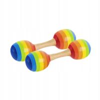 Marakasy podwójne drewniane para 16 cm GOKI 61914