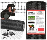 Siatka Na Krety Nornice Pod Trawnik 1x50m Gęsta Wytrzymała + Szpilki