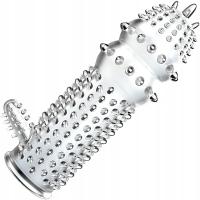 Kolczasta Nakładka Na Penisa Z Wypustką Orgazmową I Masującymi Kuleczkami