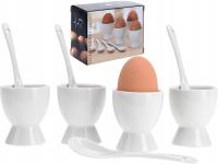 Набор для яиц фарфоровые стаканы подставки чайные ложки-4 комплекта