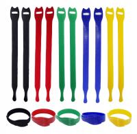 10x Opaski Rzepowe do Wędki 20cm – Mocne Organizery 5 Kolorów