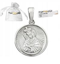 149 СЕРЕБРЯНЫЙ МЕДАЛЬОН БОГОМАТЕРЬ ОСТРОБРАМСКАЯ 925