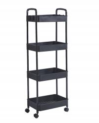 Передвижная кухня TBR CART 4 полки Pops колесная полка черная ванная комната