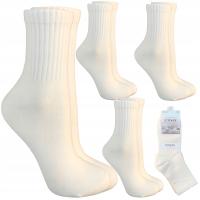 4x SKARPETY SKARPETKI DAMSKIE KASZMIROWE CIEPŁE KREMOWE 4 PARY 39-42 29-201