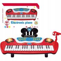 Elektroniczne Pianino Dla Dzieci z Mikrofonem Instrument Muzyczny Organki