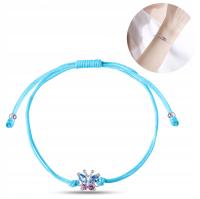 Браслет Быдгощский Монетный Двор бабочка 15 см синий