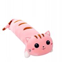 Urocza MASKOTKA pluszowa zabawka Kot - Wielofunkcyjna poduszka różowy 90cm