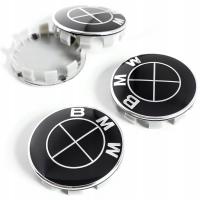 Черные эмблемы крышки Крышки крышки BMW 68 мм для колесных дисков 4 шт