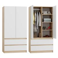 ШКАФ SONOMA БЕЛЫЙ ШКАФ БОЛЬШОЙ ДЛЯ ОДЕЖДЫ ОТКРЫВАЮЩИЙСЯ ЯЩИК СОВРЕМЕННЫЙ