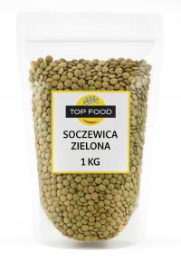 Soczewica zielona 1 kg - selekcjonowana, do sałatek, zup | Top Food