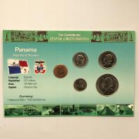 43888. Panama, set menniczy w oryginalnym opakowaniu (5 monet)