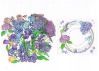 NAKLEJKI FOLIOWE SCRAPBOOKING 15 SZT/KPL KWIATY