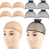 8X СЕТЧАТАЯ ШАПОЧКА ДЛЯ ВОЛОС ДЫШАЩИЙ ЦВЕТ КОЖИ И ЧЕРНЫЙ ПОД ПАРИК ГОЛОВА
