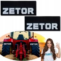 Брызговик ZETOR черный-белый 44x18cm комплект