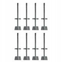 Podstawa Stopa Ramy Rusztowania Warszawskiego 8 sztuk 14x11 cm Ocynkowana