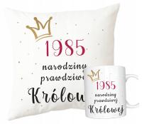 PREZENT 40 URODZINY DLA KOBIETY narodziny królowej 40 LAT KUBEK + PODUSZKA