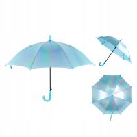 PARASOLKA PARASOL DLA DZIEWCZYNKI NIEBIESKA HOLOGRAFICZNA KITE