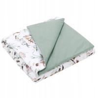 Kocyk bawełniany do przedszkola 100×135 z wypełnieniem metka do podpisania