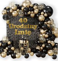 ВОЗДУШНЫЙ ШАР ГИРЛЯНДА ВОЗДУШНЫЕ ШАРЫ УКРАШЕНИЯ НАБОР ДЛЯ 40 ДЕНЬ РОЖДЕНИЯ ИМЯ