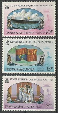 Tristan da Cunha 1977 Mi 213-215 Czyste **