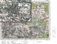 Stara Mapa 51 Górny Śląsk Mapa topograficzna taktyczna Polski Katowice 1933