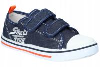 TRAMPKI TENISÓWKI DZIECIĘCE AMERICAN CLUB TEN155 WKŁADKA SKÓRZANA RZEP N