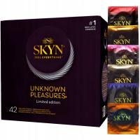 SKYN UNKNOWN PLEASURES презервативы тонкие ароматизированные язычки горячие 42 шт.