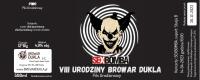 Etykieta Browar Dukla 8 Urodziny SEXBOMBA logo