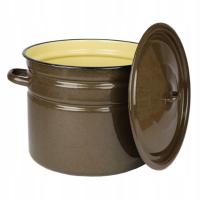 ЭМАЛИРОВАННЫЙ ГОРШОК БОЛЬШОЙ 20Л С КРЫШКОЙ GAR ДЛЯ ИНДУКЦИИ ГАЗА ТРАДИЦИОННЫЙ 32СМ