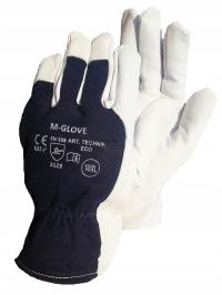 Рабочие перчатки кожаные перчатки козья кожа мягкая Roz 7
