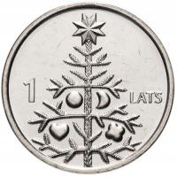 Łotwa 1 łat Choinka Bożonarodzeniowa 2009