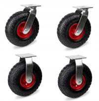 Комплект колес 4 шт fi 260 мм накачанный для колесной тележки