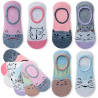 6X Детские носки хлопок лапки красочные кошки микс