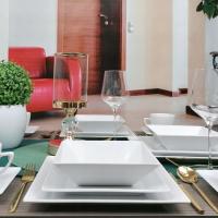 LUBIANA CLASSIC SERWIS ZESTAW BIAŁY OBIADOWY I KAWOWY 30 EL na 6 OSÓB