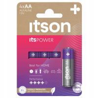 Щелочные батареи ITSON AA 4x высокоэффективные