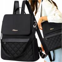 Модный женский рюкзак, стеганый городской спортивный рюкзак, черная большая сумка