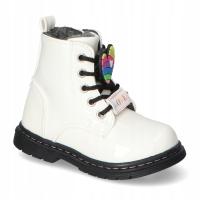 Botki dziewczęce 21DZ23-4308 Białe