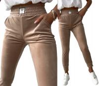 Велюровые спортивные штаны с высокой талией цвета R. 2XL / 3XL