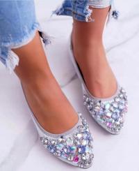 SEASTAR БАЛЕРИНА СЕРЕБРО C87P ДЕКОРАТИВНЫЕ ГАЛЬКА УДОБНЫЕ БАЛЕТКИ