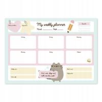 Еженедельный календарь A3 Cat PUSHEEN для детей, неделя на странице, 54