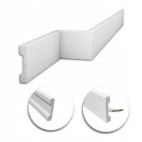 Listwa Cokół Przypodłogowa Biała Maskownica Kabli Twarda 