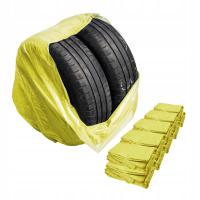Żółte PREMIUM worki na koła, opony LDPE (Duże 100x100 cm) - 200 szt - Stix