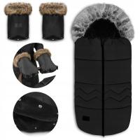 Спальный мешок для коляски теплые перчатки Handmuff зимний комплект LIONELO