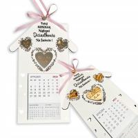 PREZENT NA DZIEŃ BABCI I DZIADKA KALENDARZ Z MAGNESEM GRAWER IMIONA WNUKÓW