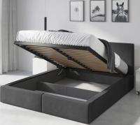 Кровать с Обивкой 140x200 Hilton Матрас Amber