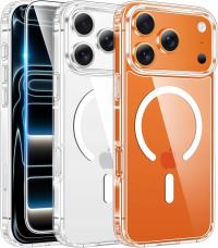 Etui do iPhone 17 Pro Max do MagSafe ULTRA CLEAR CASE WZMACNIANE 360° SZKŁO