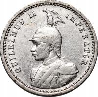 Niemiecka Afryka Wschodnia, Wilhelm II, 1/4 rupii 1904 A