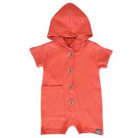 Rampers niemowlęcy bawełna prążkowana 12 m