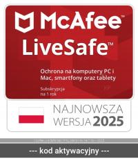 McAfee антивирус McAfee Live Safe 2023 20 ст. / 12 месяцев ESD